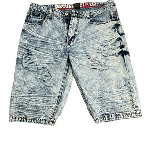 Stylish Distressed Denim Shorts by Switch